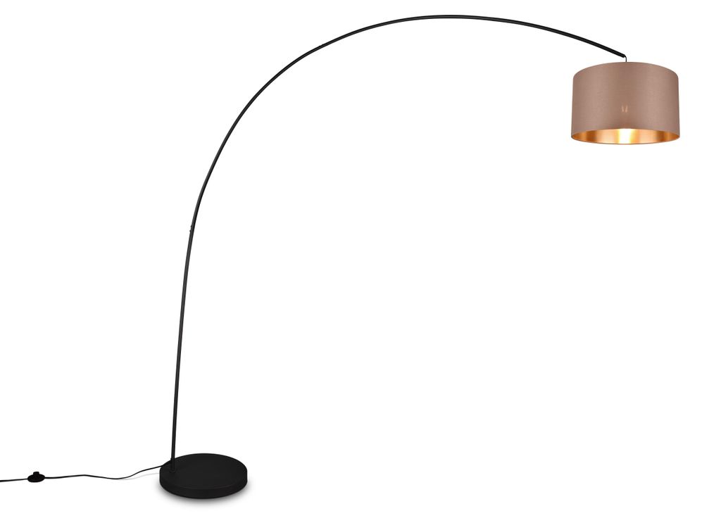 Trio - Stehlampe MANSUR - Schwarz - 45x45x210 cm Produktbild 