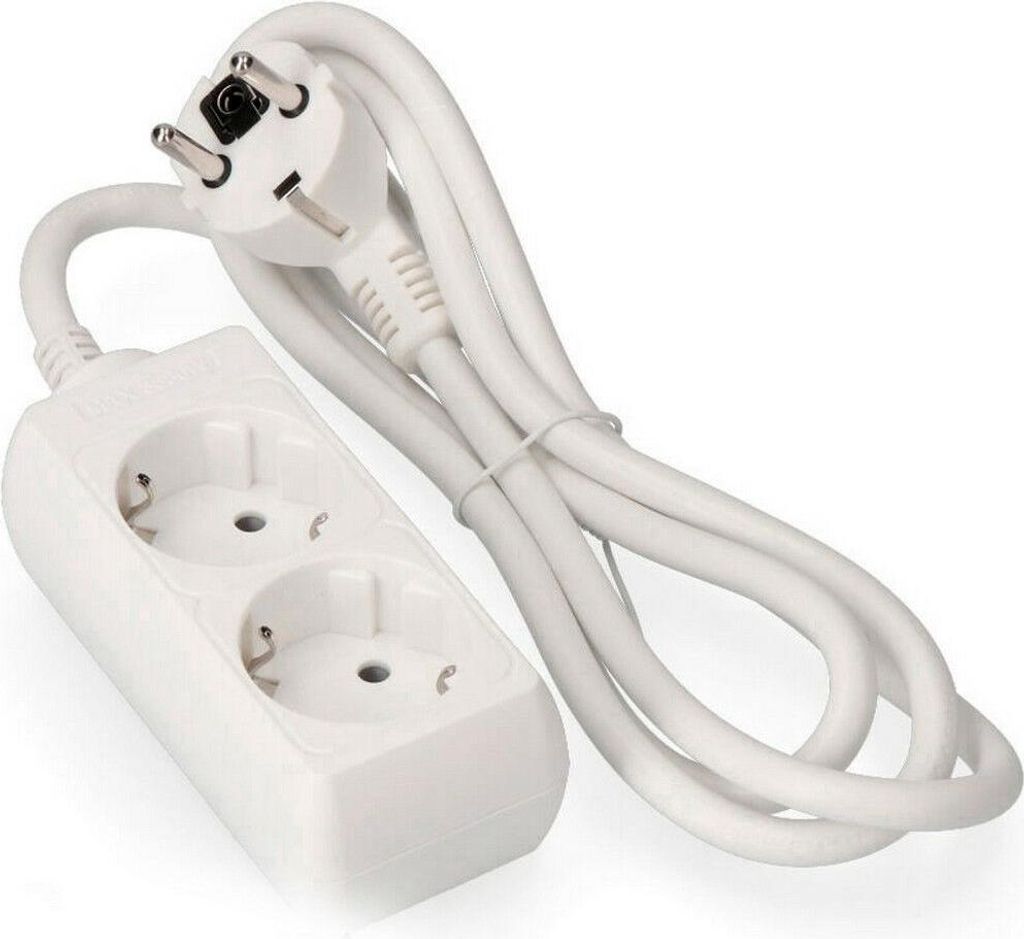 Wandcontactdoos met 2 stopcontacten, zonder schakelaar, EDM Productafbeelding 