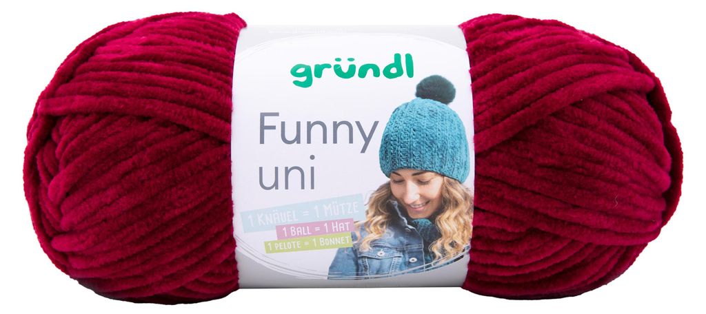 Gründl Chenillegarn Funny uni,100g/120m,Babywolle,100% Immagine del prodotto 