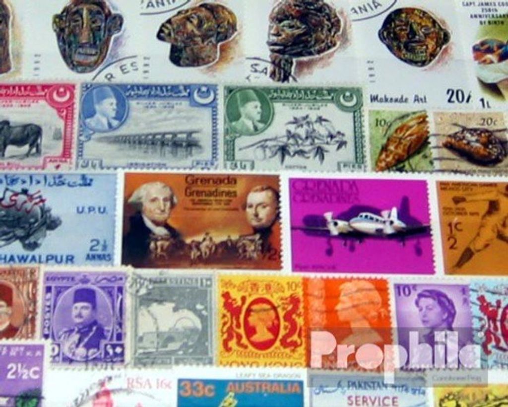 Briefmarken Großbritannien 100 verschiedene Marken Produktbild 