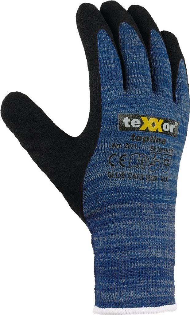 teXXor topline Winterhandschuhe, Blau/Schwarz