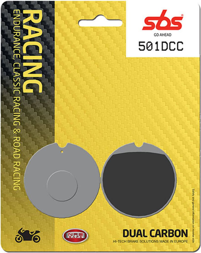 Bremsbelag SBS 501DCC (Satz pro Scheibe) Road Racing Classic Dual Carbon