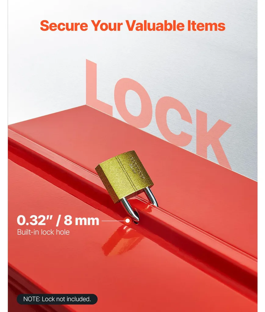Solution de transport pour outils avec verrouillage de sécurité rouge - 3