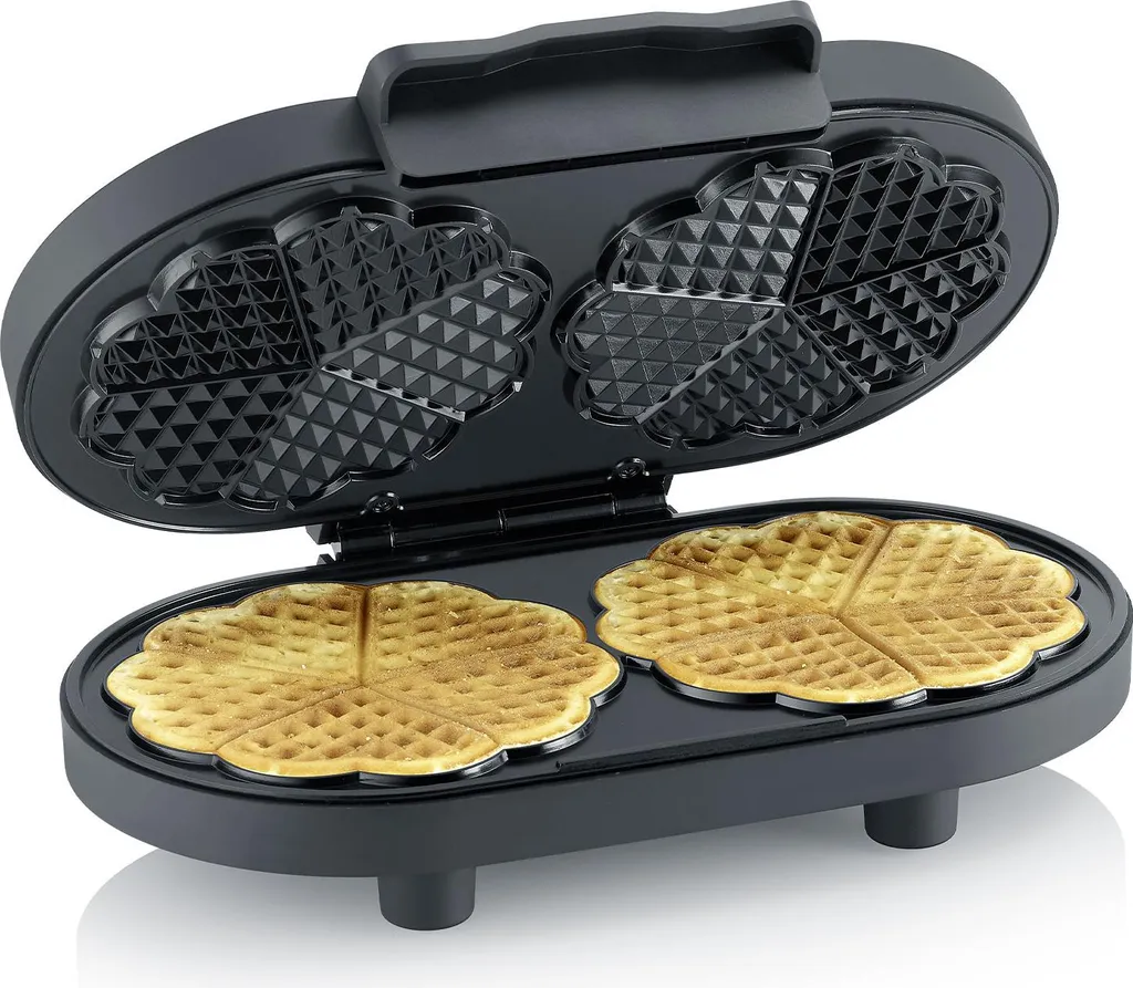 Gaufrier Double Idéal pour Goûter Familial SEVERIN WA 2118 Black Line