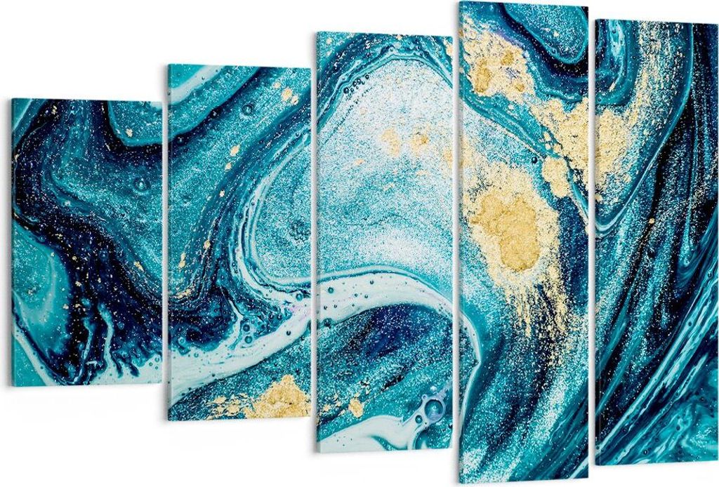 Bild auf Leinwand - Leinwandbild - Abstraktion modern - 150x100cm - Wand Bild - Wanddeko - Leinwanddruck - Bilder - Kunstdruck - Wanddekoration - L...