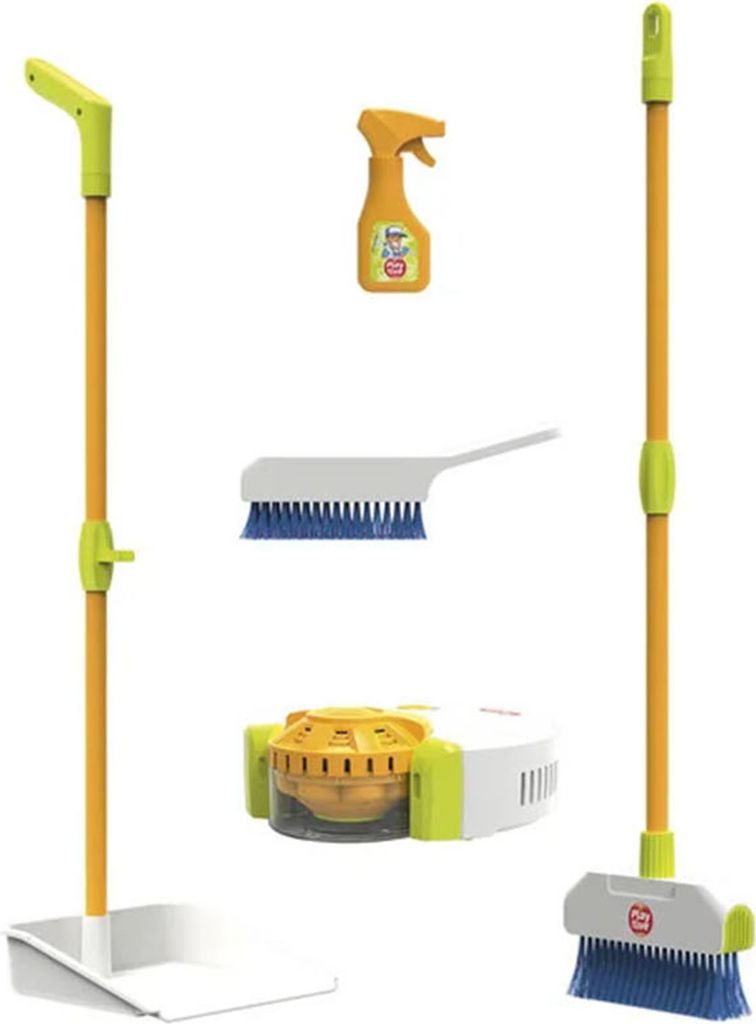 Playtive Staubsaugerroboter mit Sauggeräuschen und Produktbild 