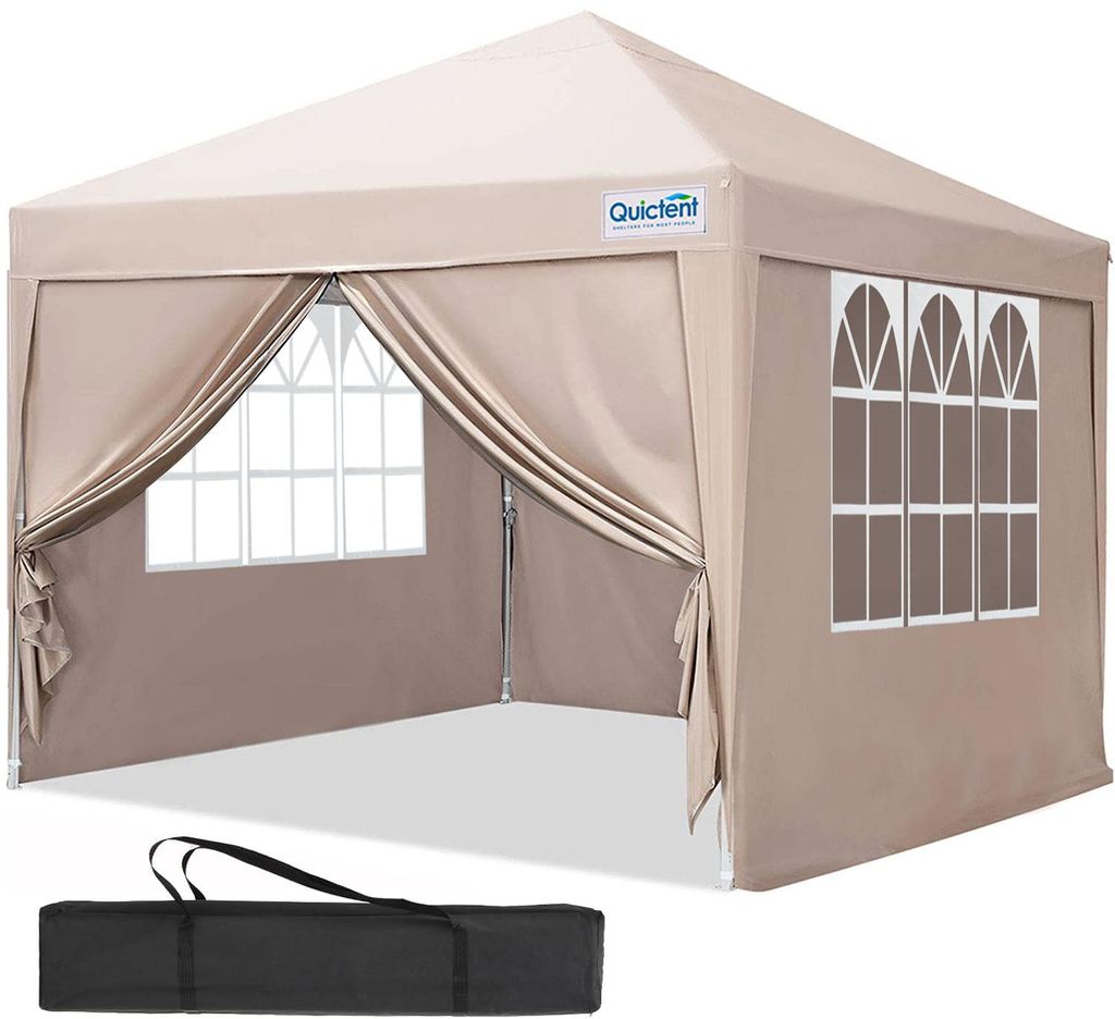 Quictent Pavillon 3x3 Faltpavillon mit 4 Seitenteilen, Produktbild 