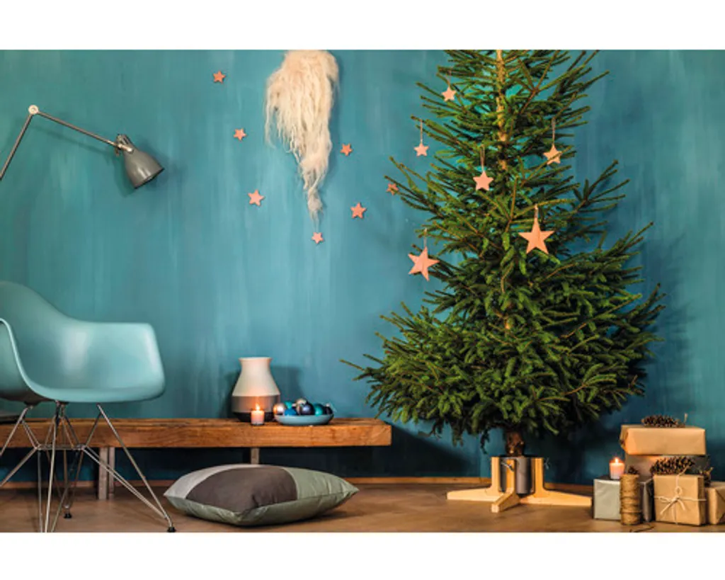 Support de Sapin Mountfield Rustique avec Réservoir d'Eau - Fonte 35cm - 7