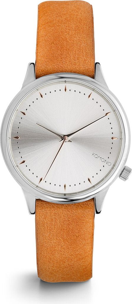 Komono Damenarmbanduhr Estelle KOMW2461 Ochre mit minimalistischer Eleganz und hochwertigem Lederarmband