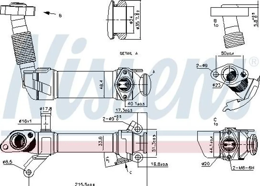 Refroidisseur EGR BMW E46 E90 E87 E60 contre Fumée et Perte de Puissance
