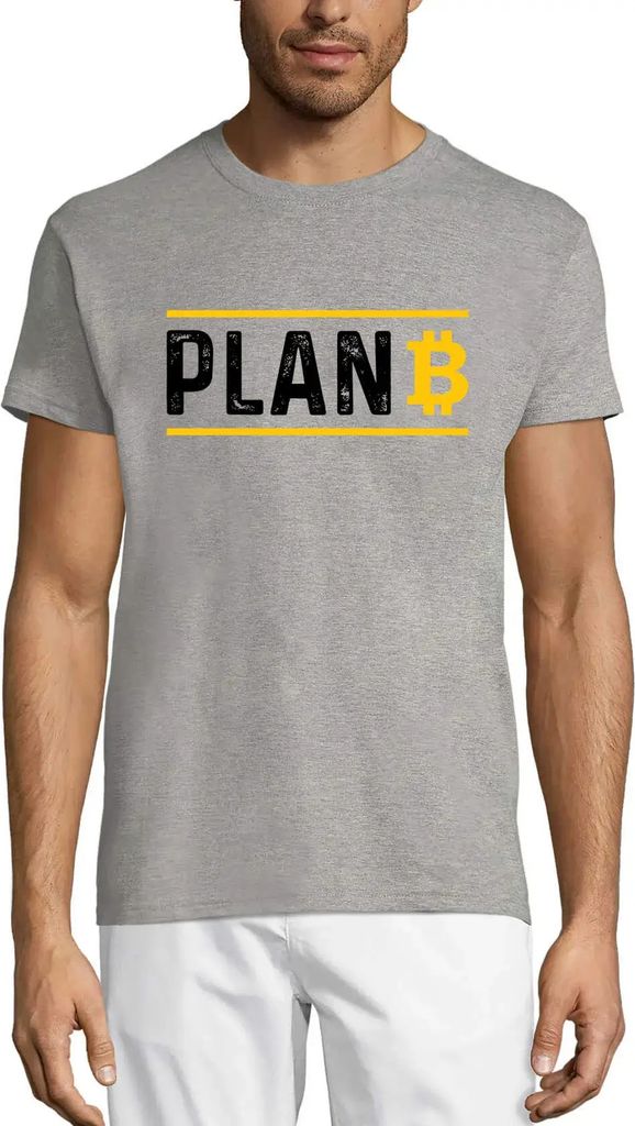 Herren Grafik T-Shirt Plan bitcoin - Blockchain-Währung – Plan Bitcoin - Blockchain Currency – Öko-Verantwortlich Vintage Jahrgang Kurzarm Lu...
