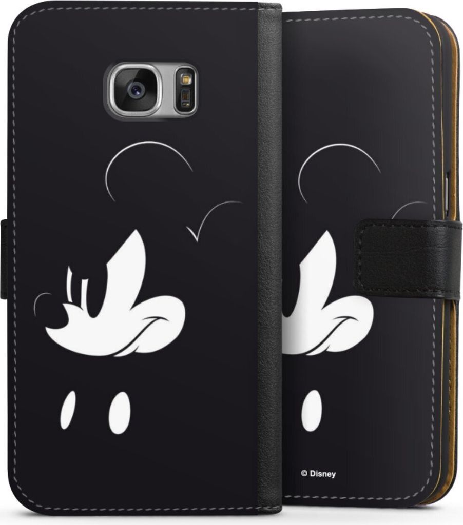 DeinDesign Klapphülle für Samsung Galaxy S7 Handytasche Lederhülle Tasche Disney Mickey Mouse Offizielles Lizenzprodukt