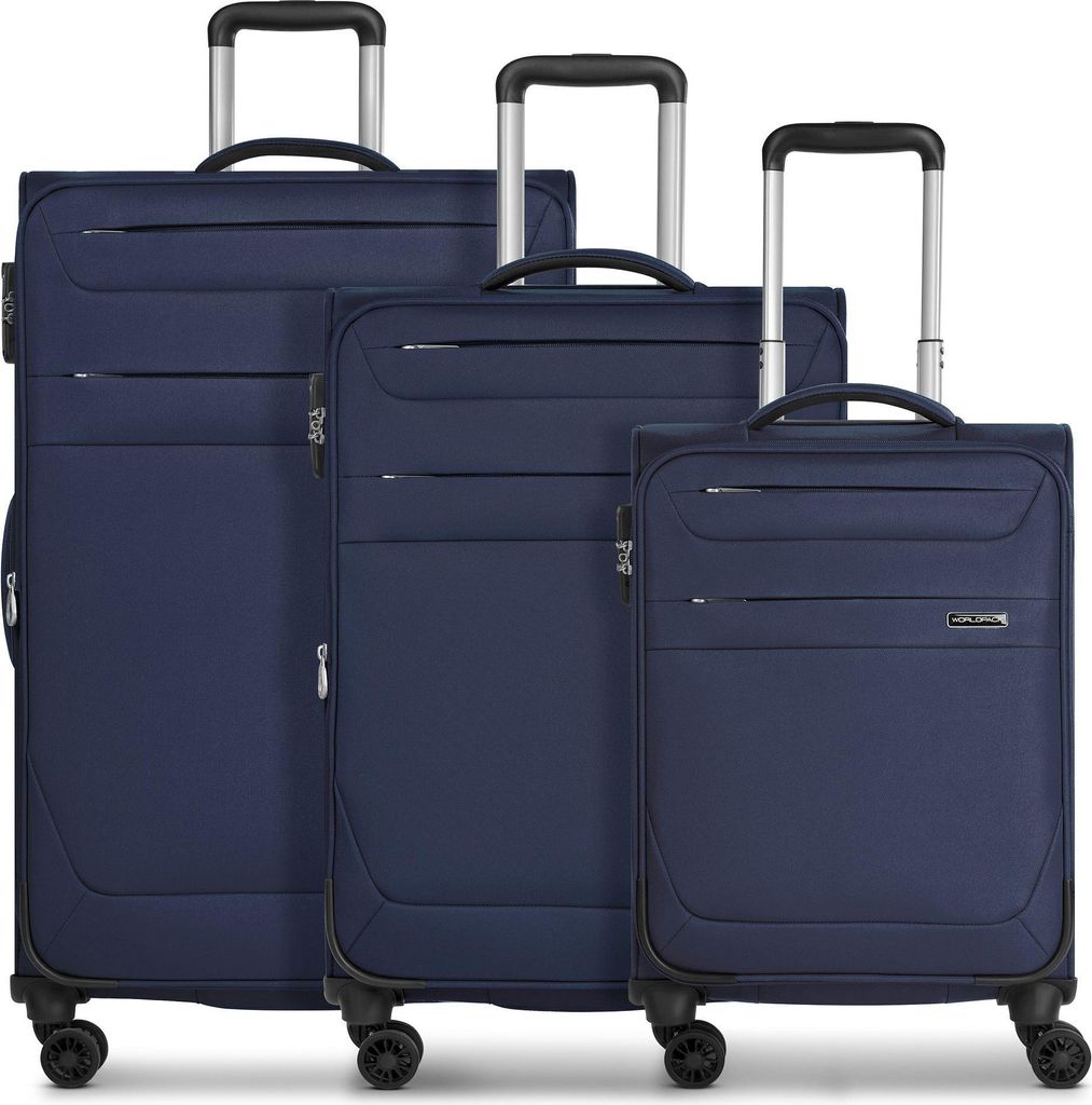 Worldpack Chicago 4 Rollen Kofferset 3-teilig mit Dehnfalte Produktbild 