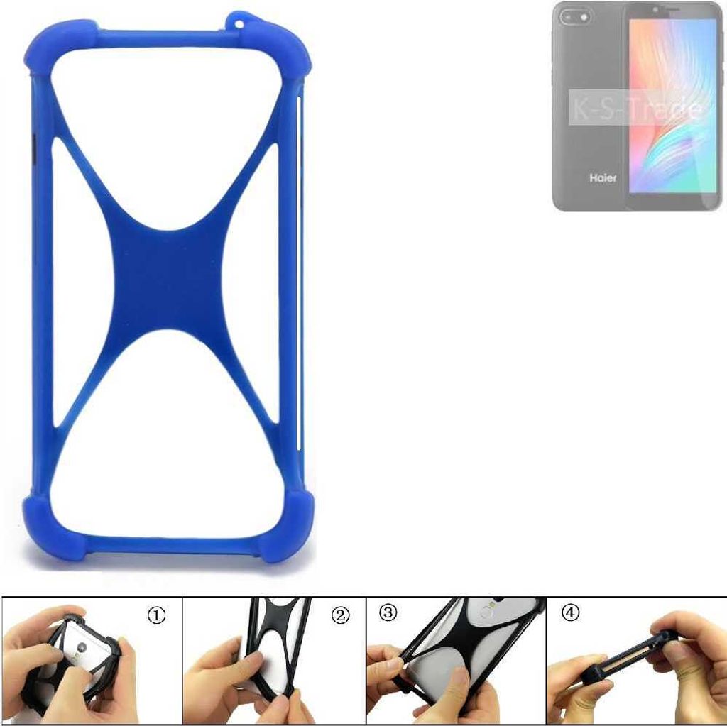 K-S-Trade Handy Hülle kompatibel mit Haier Alpha A2 Lite Silikon Schutzhülle Cover Case Bumper Silikoncase TPU Softcase Schutz Hülle Smartphone