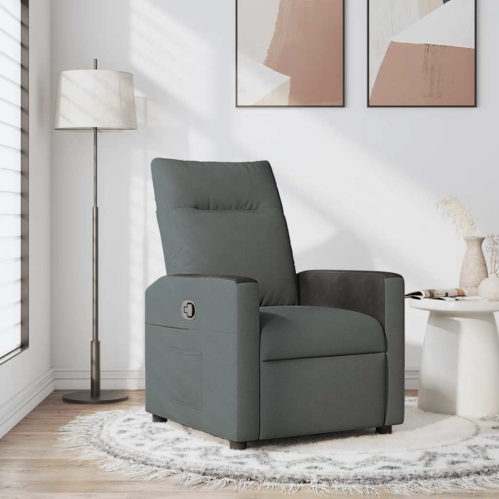 "im Angebot" Relaxsessel Dunkelgrau Stoff - Fernseh- & Relaxsessel CC18645