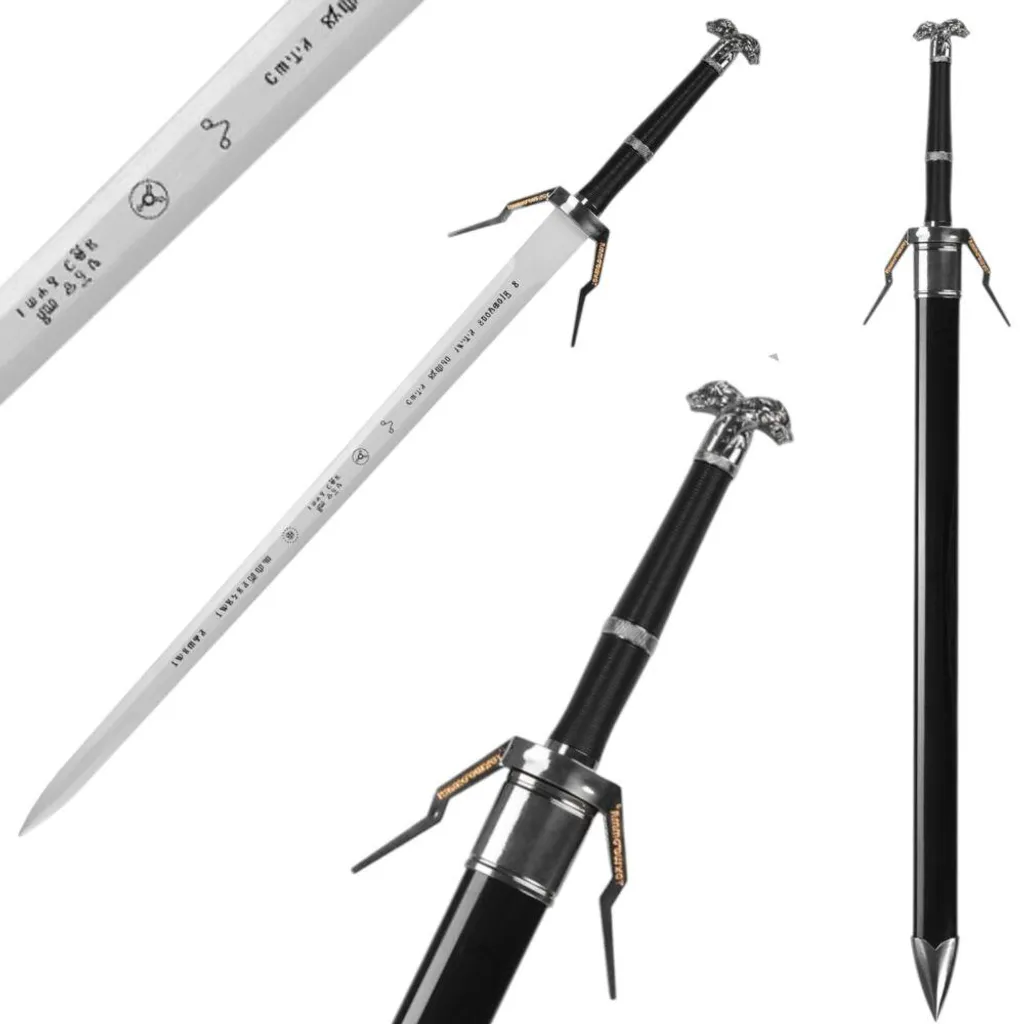 Décoration épée fantastique 122cm avec fourreau - Lame bambou JT10643