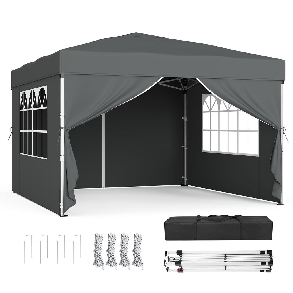 SONGMICS Faltzelt 3 x 3 m, mit Seitenwänden, stabil, Produktbild 