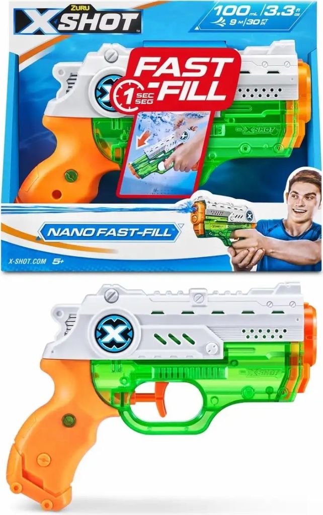 ZURU 56333 - X-Shot Water - Fast-Fill Nano Wasserblaster Produktbild 