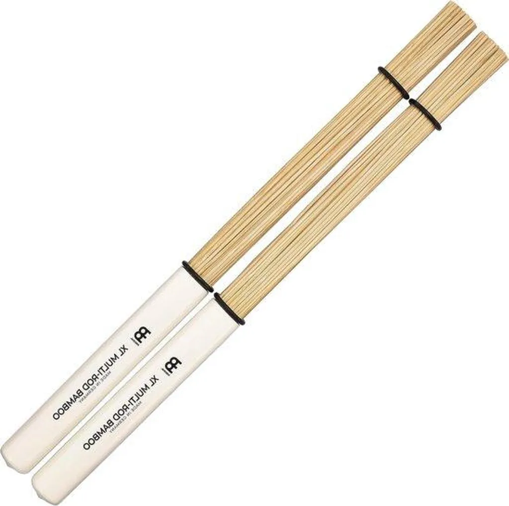 Baguettes de batterie multi-brins en bambou XL avec brosse de frappe