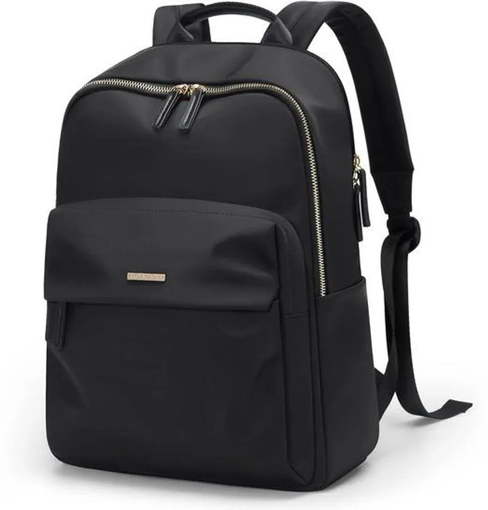 Sac à dos femme études et PC portable noir : Idéal pour Fac et Lycée 15L