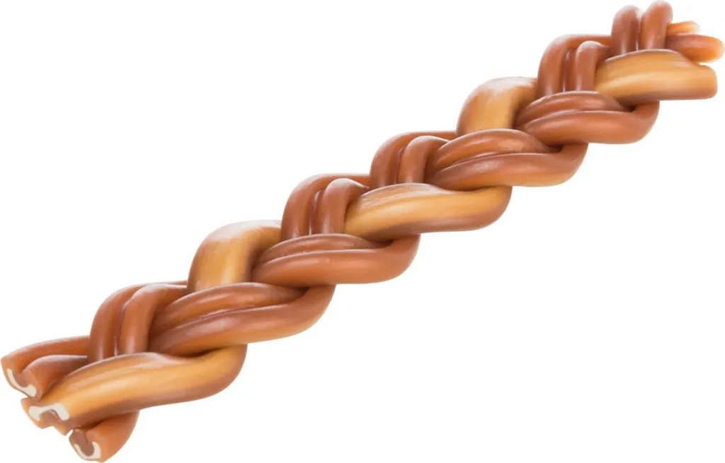 Hygiène dentaire chien : Tresse verge de bœuf 15 cm contre tartre et plaque