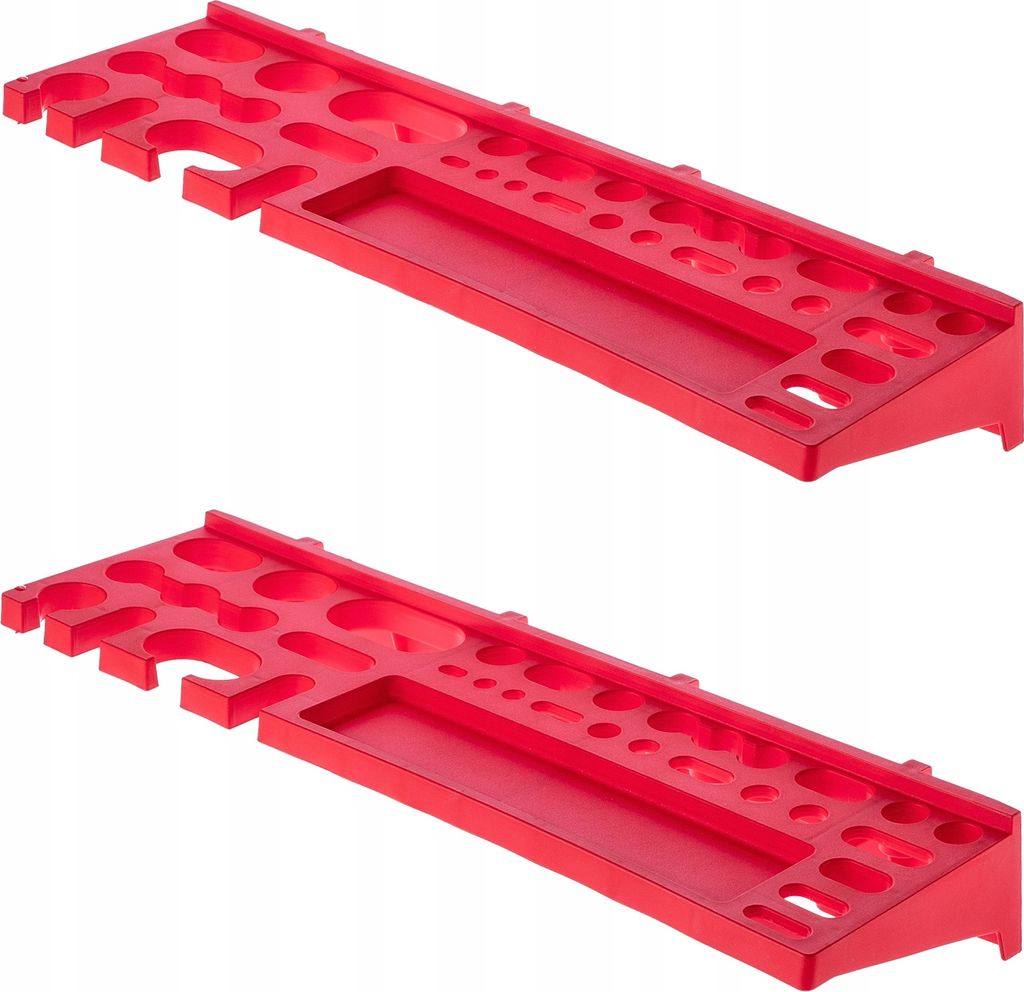 KADAX Werkzeugträger, Wandregal, Werkzeughalter aus PP Kunststoff, Lagersystem für Lochwand, Werkzeu