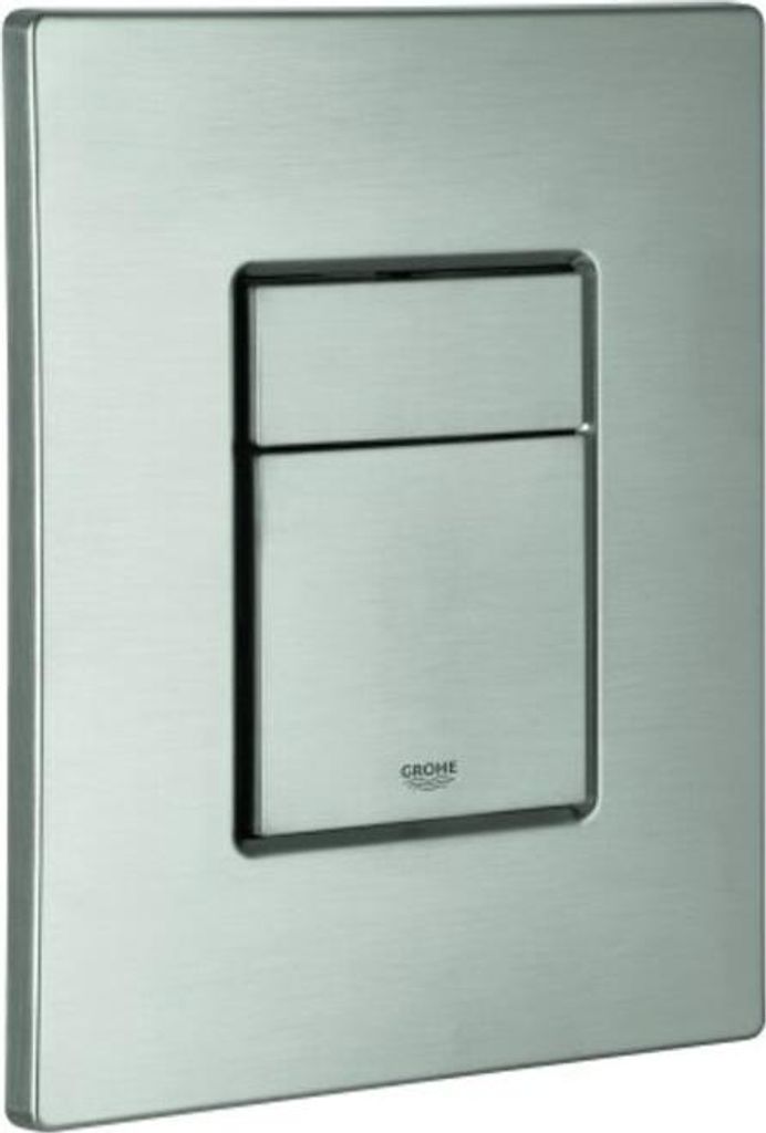 Grohe Abdeckplatte 42371 mit Drucktaste supersteel