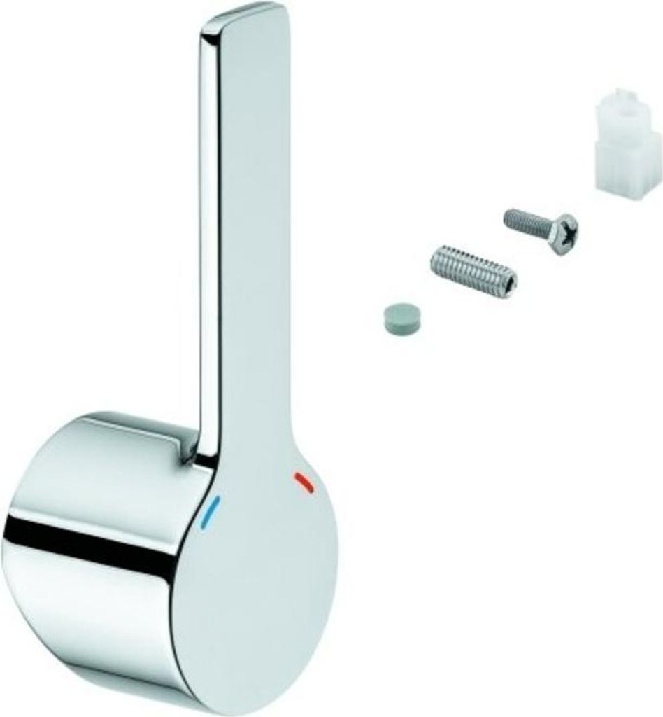 GROHE Hebel 46984, Metall, für 28 mm Kartusche, für Lineare Einhand-Waschtischbatterie L-Size, chrom