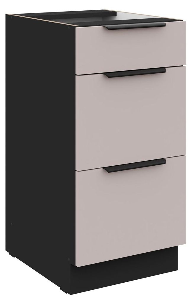 Küchen Unterschrank 40 cm Küche ARONA Kaschmir beige matt + Produktbild 