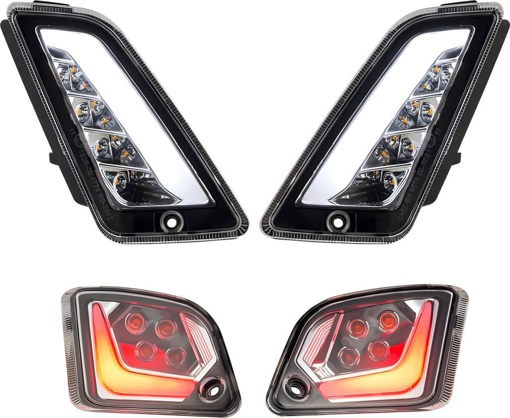 Blinker Kit SIP Style LED klar mit E-Nummer für Vespa GTS, GTS Super, GTV 125-300ccm 2014