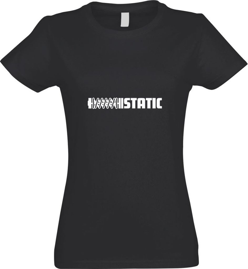 Kiwistar - T-Shirt tailliert - Damen - Graphit - Static - mit Motiv Bedruckt - Funshirt Design - Sport - Freizeit - Damen - XXL