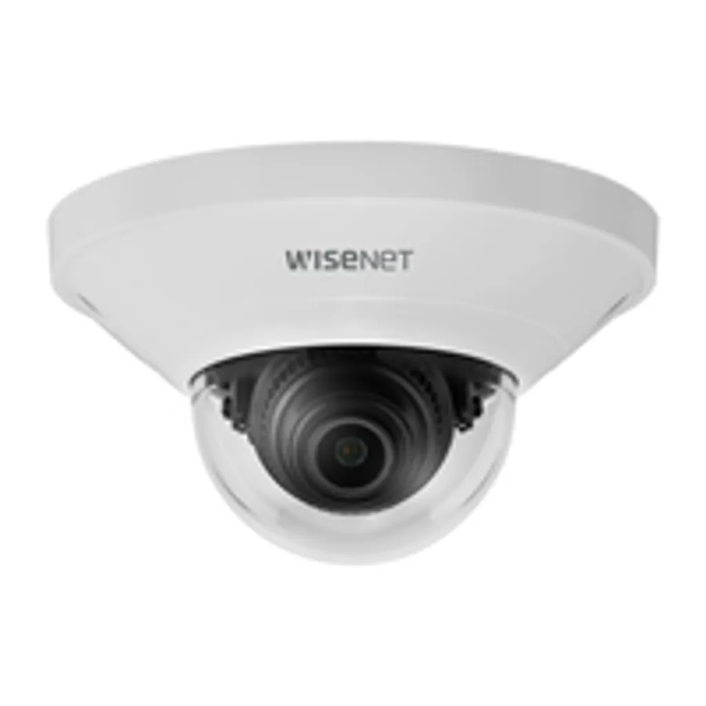 Caméra pour commerce Hanwha QND-8021 Wisenet dôme 5MP discrète et PoE