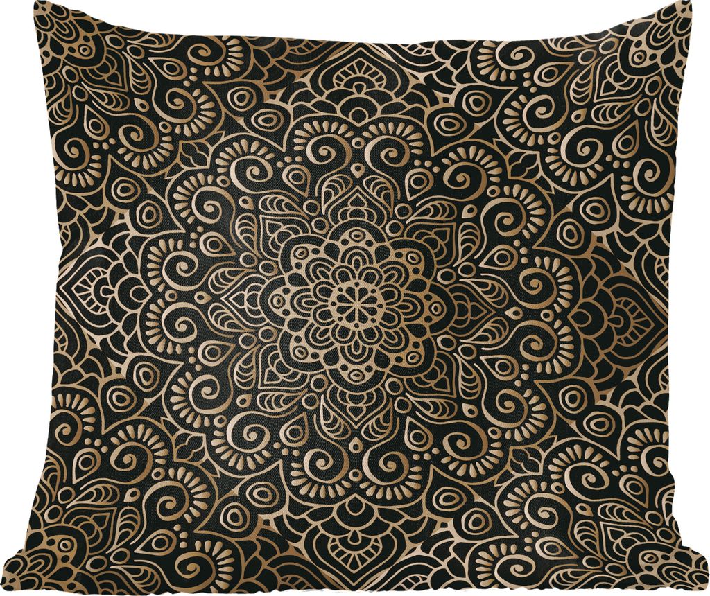 MuchoWow Zierkissen Sofakissen Wohnzimmer Dekokissen 50x50 cm Mandala indisches Muster - Komfort - Sofakissen