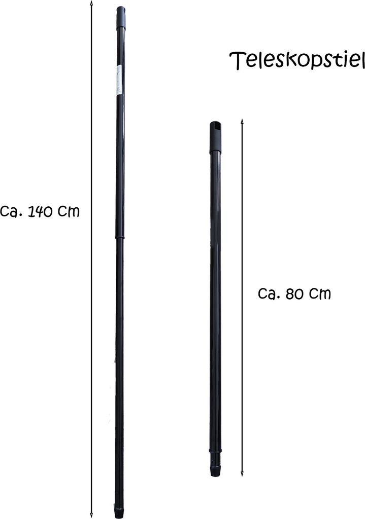 BÜMAG Teleskopstiel Avanti - Stufenlos Verstellbar Von 80-200cm
