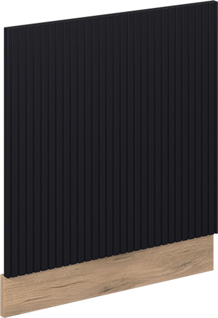 Frontblende Vicco Fame-Line Schwarz gestreift 60 cm ohne Arbeitsplatte, Model 49960