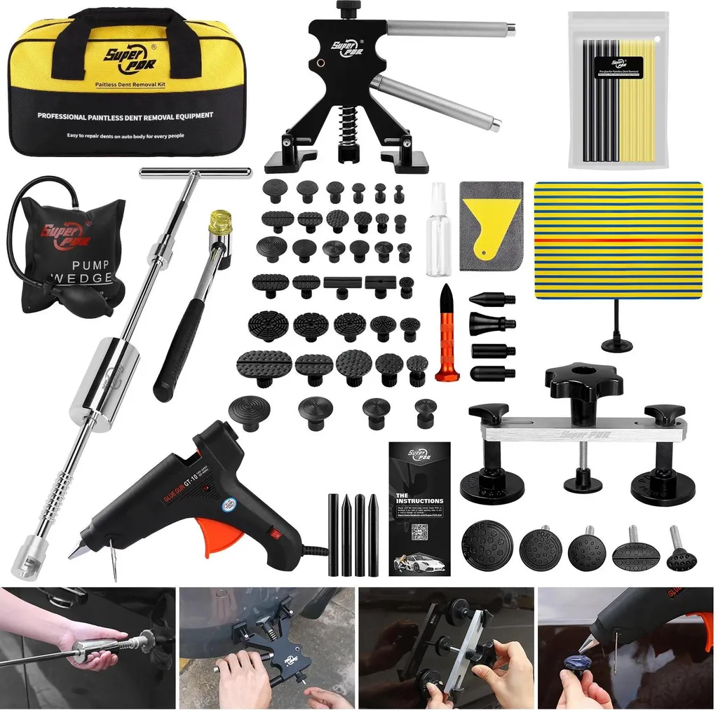 Kit Estrazione Ammaccature 67pz Struttura Metallo Alta Qualità PDR
