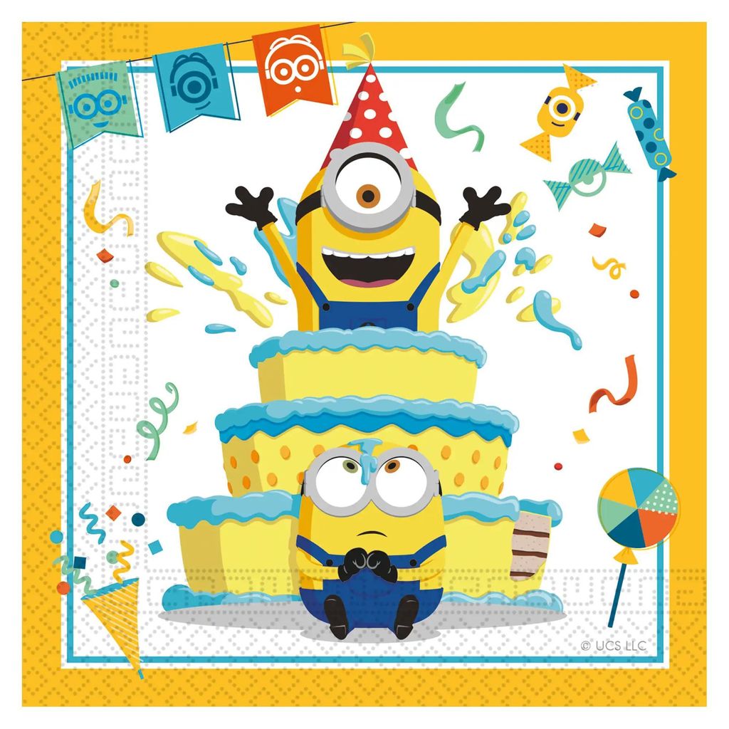 Párty ubrousky MIMONI - Minions - 20 ks Obrázek produktu 
