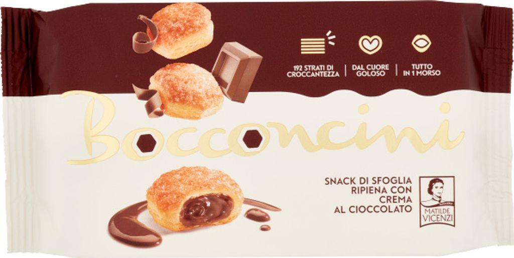 Bocconcini Schokoladencreme-Kekse 100g - Vicenzi Produktbild 