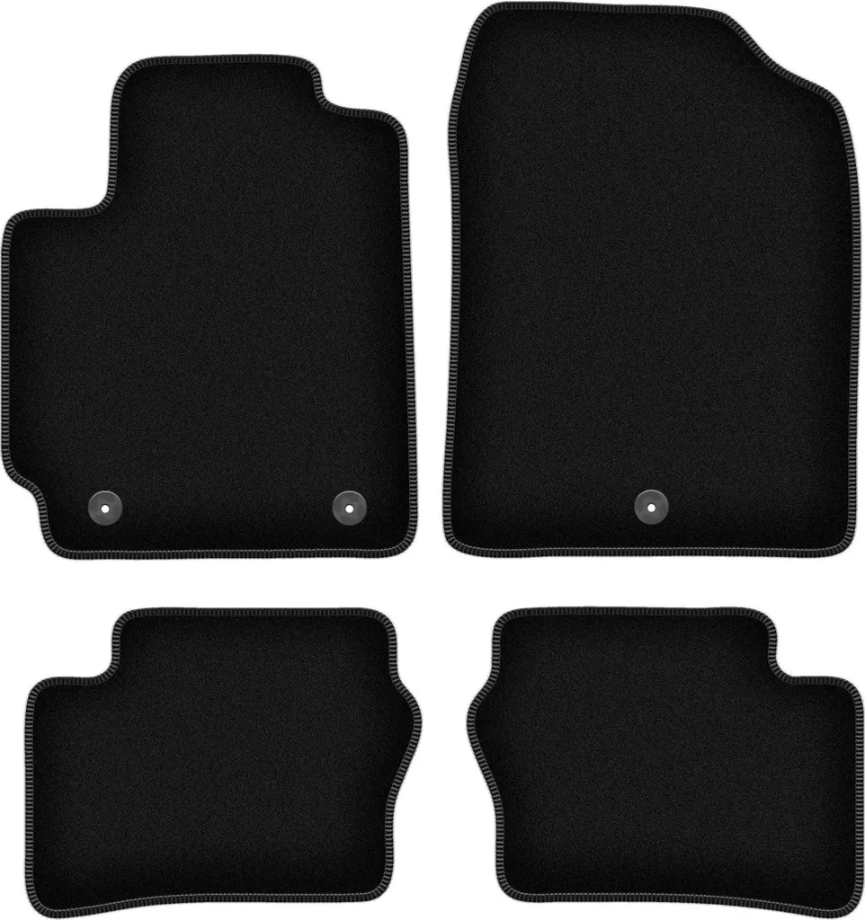 Tappetini Auto per Kia Picanto III | Velluto Nero Facile Pulizia 4pz