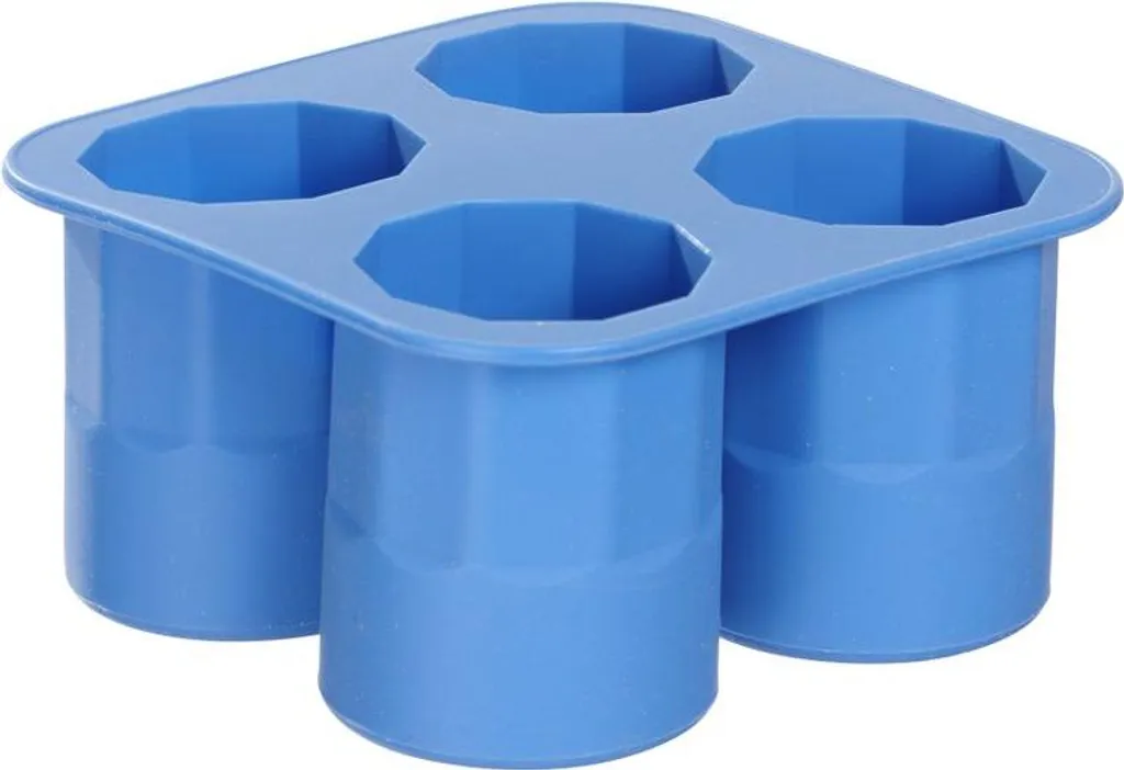 Stampo Ghiaccio in Silicone Alimentare BarUp Blu 12x12x6cm Alta Qualità