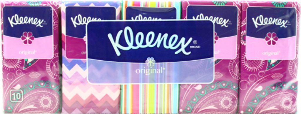 Kleenex Original Pocket Tissues, 10 Packs of 10 Tissues