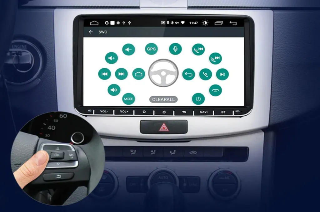 Station Multimédia Android 9 Pouces avec GPS et Bluetooth pour VW Seat