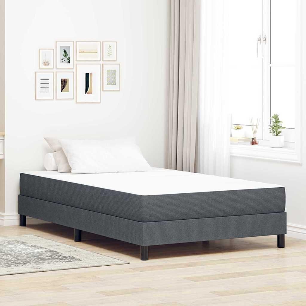 Maison Exclusive - Bettmatratze mit Matratze Grau 120 x 190 cm Stoff