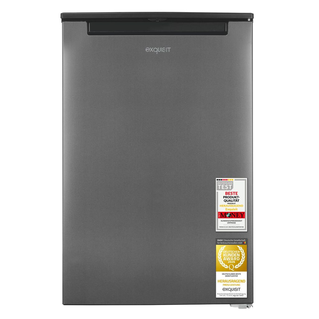 Exquisit Gefrierschrank GS81-040B inoxlook-az | 87 l Produktbild 