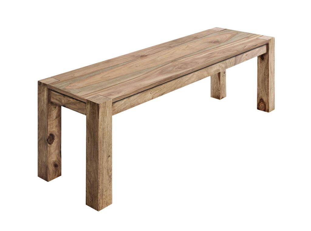 Wolf Möbel Banc Sheesham fait main en bois massif Banc de Image du produit 