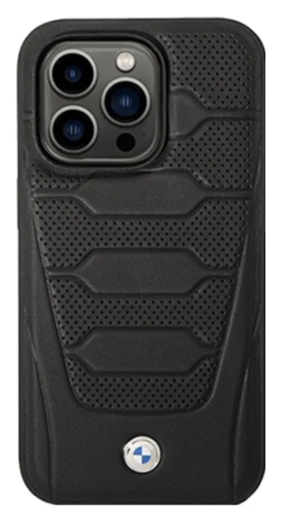 BMW iPhone 14 Pro Max Case Leather Seats Pattern MagSafe Black - Shop - 11