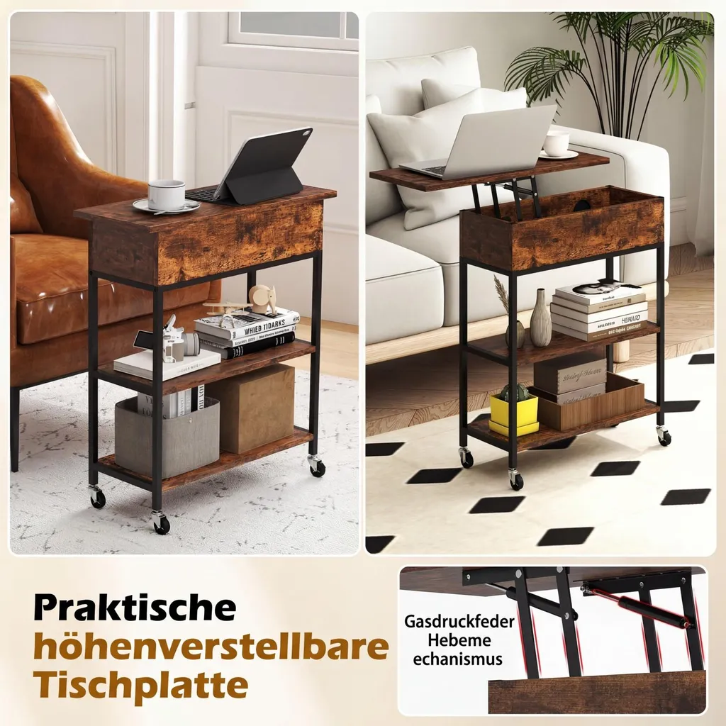 Petite table d'appoint avec rangement pour optimiser les petits salons - 6