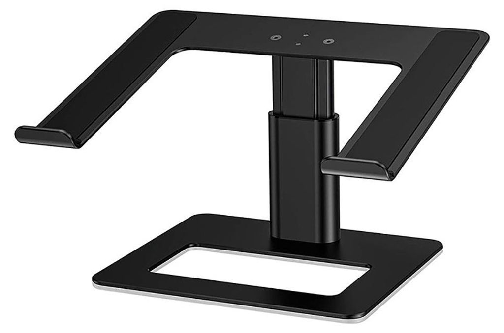 Laptopständer, höhenverstellbare Laptoperhöhung, belüfteter Notebookhalter aus Aluminium für den Schreibtisch, kompatibel mit 10-17 Zoll MacBo...