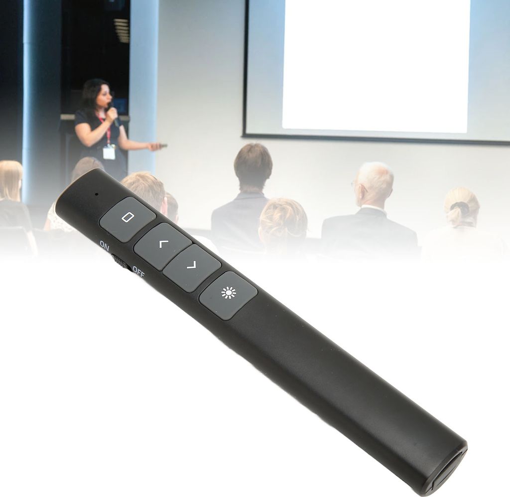 Präsentation Clicker 2.4G RF Chip ABS Silikon-Tasten Portable Plug and Play Wireless Presenter Fernbedienung für Büro