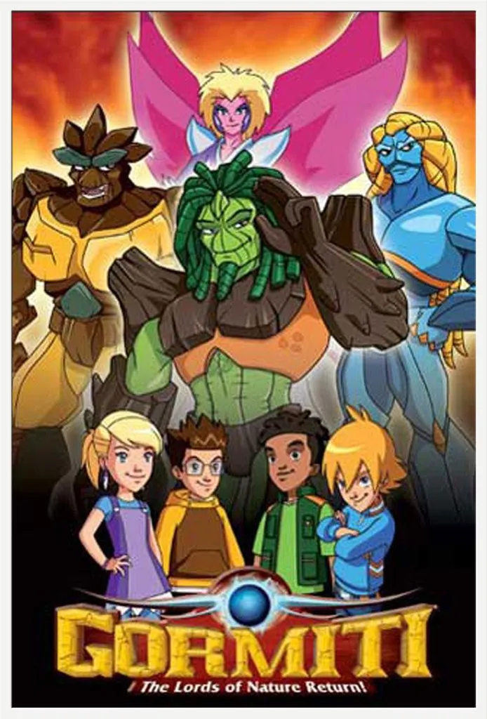 Gormiti Affiche Lords of Nature avec Cadre Blanc Shinsuke 61x91,5 cm